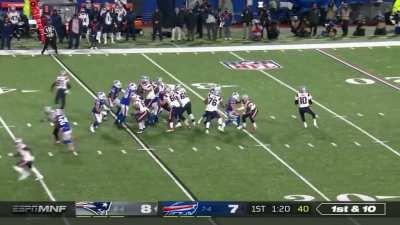 Patriots fans watching Mac Jones