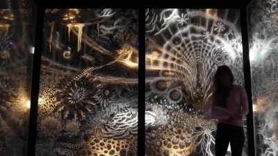 This type of psychedelic art that moves with light (Credit to Claudia Bueno)