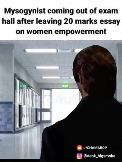 And then failing the exam