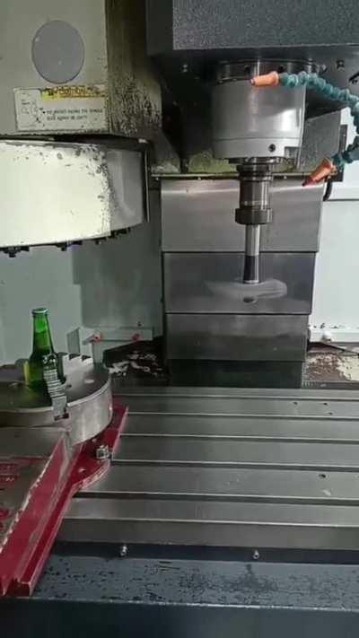 Cracking a cold one with the boys in the workshop