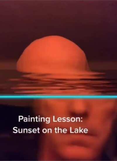 Sunset on a lake