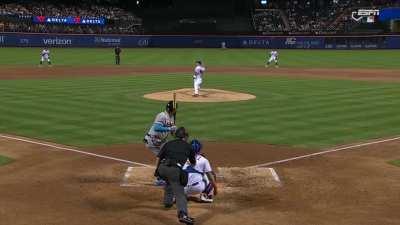 [Highlight] [Highlight] Francisco Lindor makes a nice play to rob Marcell Ozuna of an infield hit.