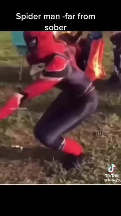 ‘Mom what’s Spider-Man holding?’