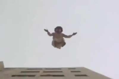 Guess who took the stairs? 