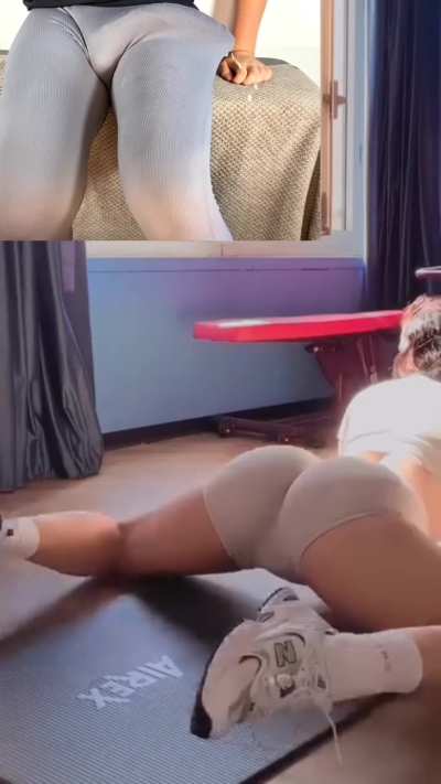 Watching my gf do yoga while on CumMax is ALWAYS amazing!