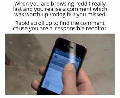 Responsible redditor
