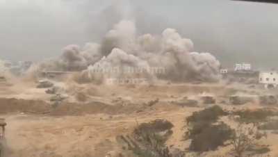 Footage documenting the israeli occupation army laughing while destroying the homes of civilians in the Gaza Strip