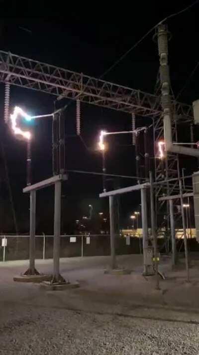 First time opening our mains to one of our transformers. I love this job. Electricity is scary as hell.