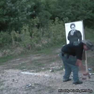 to practice shooting in target