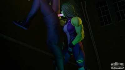 Vigilante Justice - She-Hulk Blowjob (Wallimog & Bandoned) [Marvel]