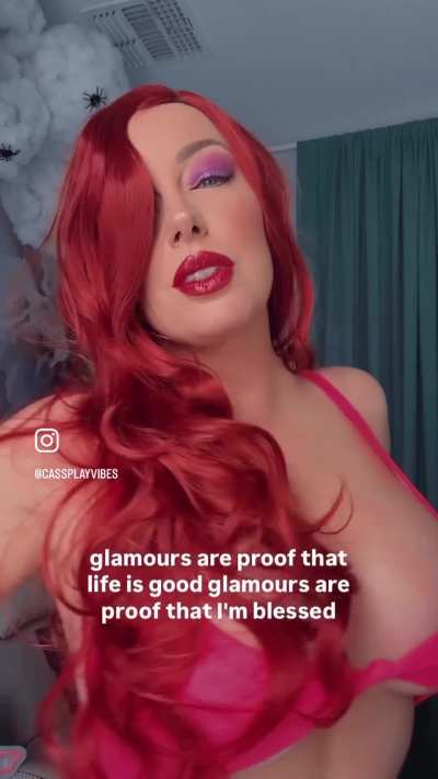 Jessica Rabbit Cosplay (me) JOIN me live in cosplay every Tuesday!