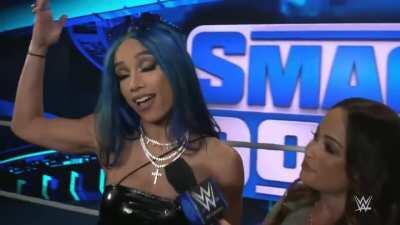 Sasha Banks reacts to the news that she’s going to be the Honorary Starter at this year’s Daytona 500