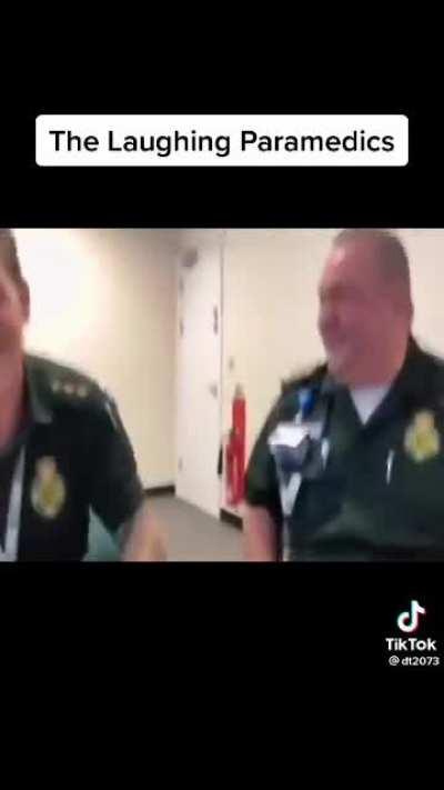 Paramedic cannot keep it together