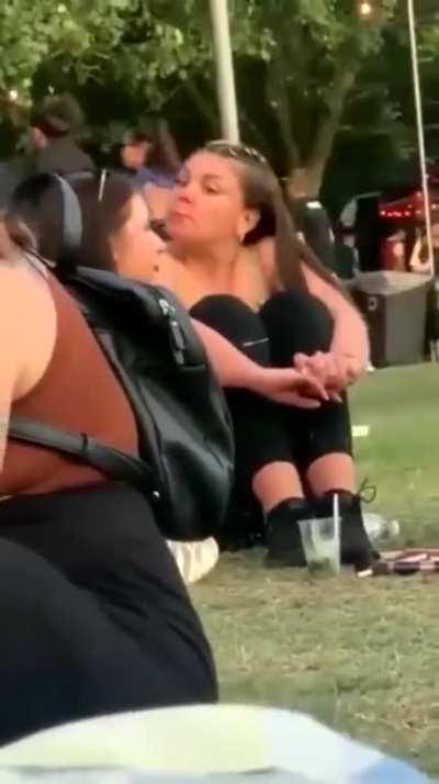 She's having a great time