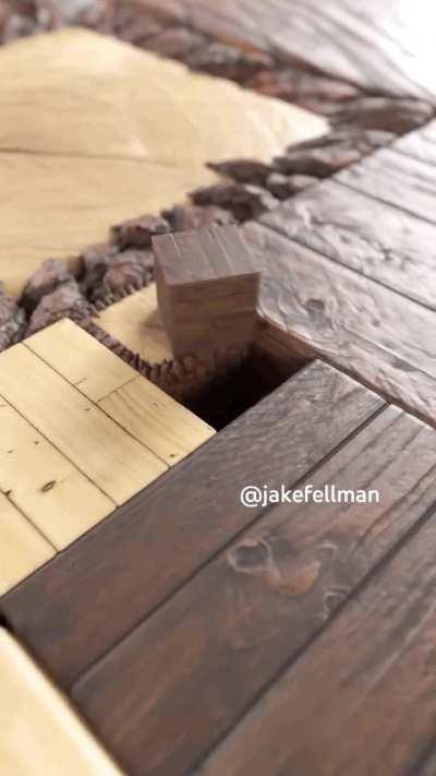 Cubes sliding into place 