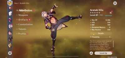 Pov: Itto havers 0.2 seconds after getting him. Good luck to everyone pulling!