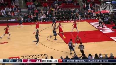 [Highlight] The Timberwolves continue their dunkathon vs the Rockets as Nathan Knight throws down the poster!