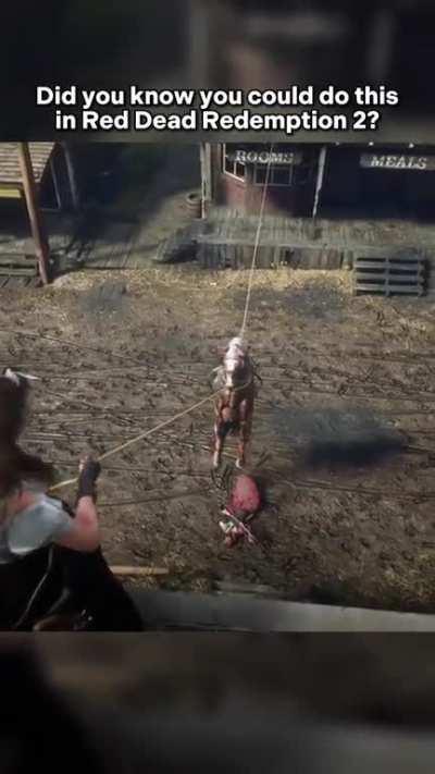 Did you know you could do this in Red Dead Redemption 2?