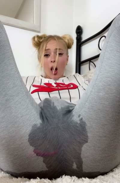 Gray Leggings Squirt