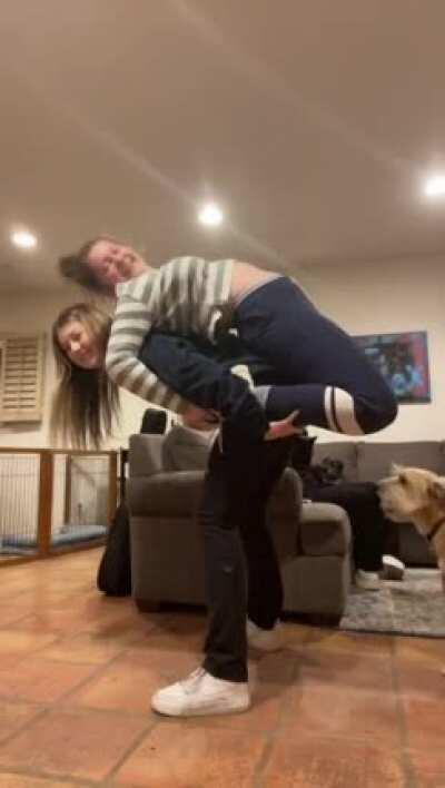 Emma's tits jiggle when she laughs