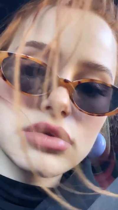 I wanna climax on Madelaine Petsch's glasses so she could get her world painted to white.