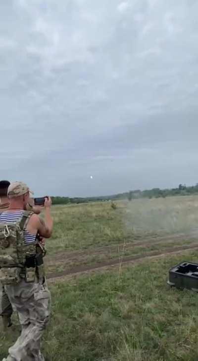 Ua Pov Javelin launch from a Ukrainian Lada
