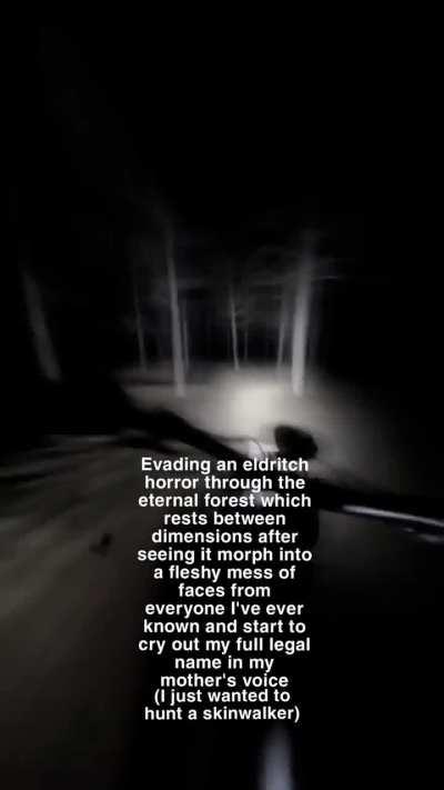 It was NOT just a skinwalker💯😭