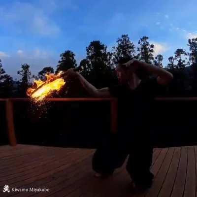 His palms are literally sweating