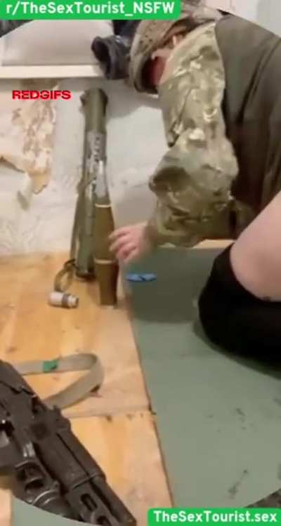 Russian Army Slut u/mind_rina Setting Up & Fucking Bullets⁉️