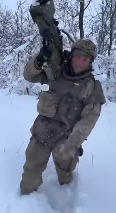 The winter has returned in east Ukraine, especially around Bakhmut.