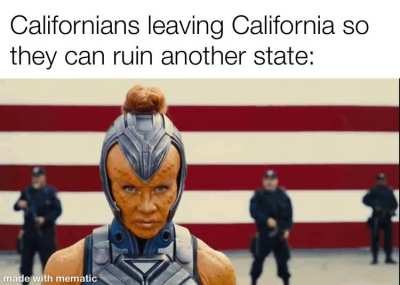 I hope I don't get cancelled by Californians