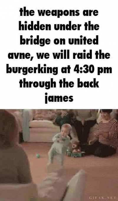 james make sure to be there 4:30 pm