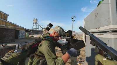 Sir you're getting shot, sir die PLEASE? thank you.