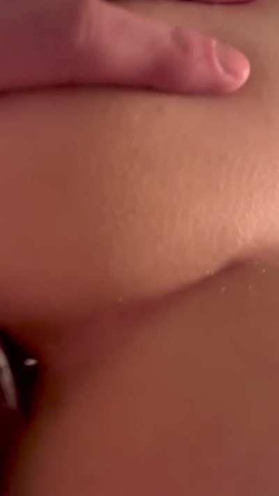 My first ever time being fucked while plugged... OMG amazing