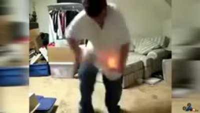 Play with fire ... smart boy