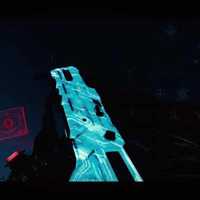 Some glowing weapons in night mode