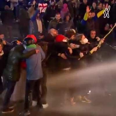 Protests in Georgia against Pro -Russian government