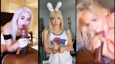 BBC Blonde Blowjob Cosplay Split Screen Porn TikTok Porn GIF by thedeadpool