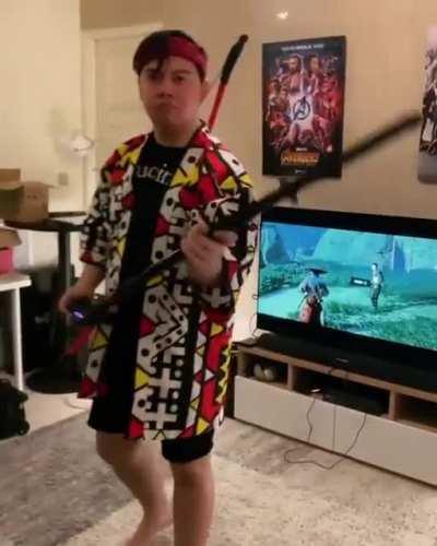 This guy doing a stand-off in Ghost Of Tsushima