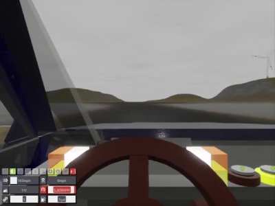 Impacting driver (1994 Bleriot A1) POV in the head on crash this time.