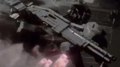 That mech has a giant spas-12 and I’m all for it.