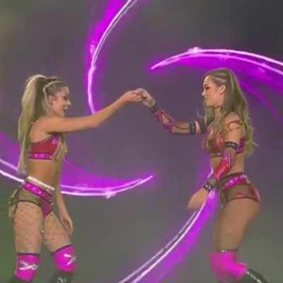 New entrance with a butt bump