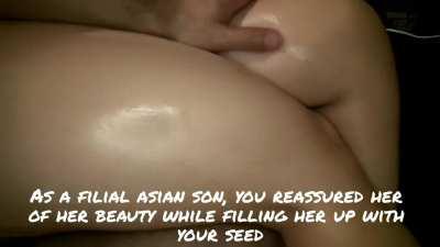 Mom has always been self-conscious since her pregnancy