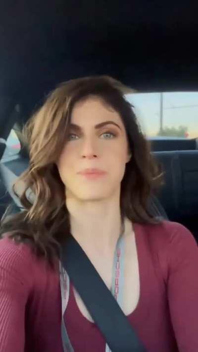 Alex Takes a Ride in a Porsche - Instagram November 2021