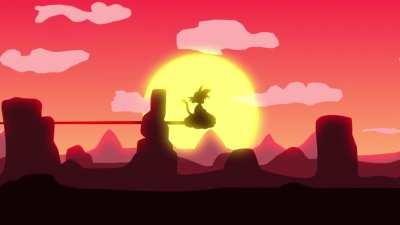 Goku riding his Nimbus. First animation in After Effects. What could I have done better?