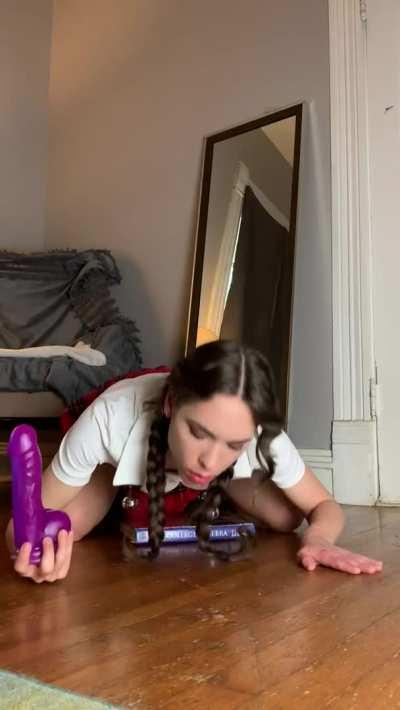 Good girls always clean up their messes 😉