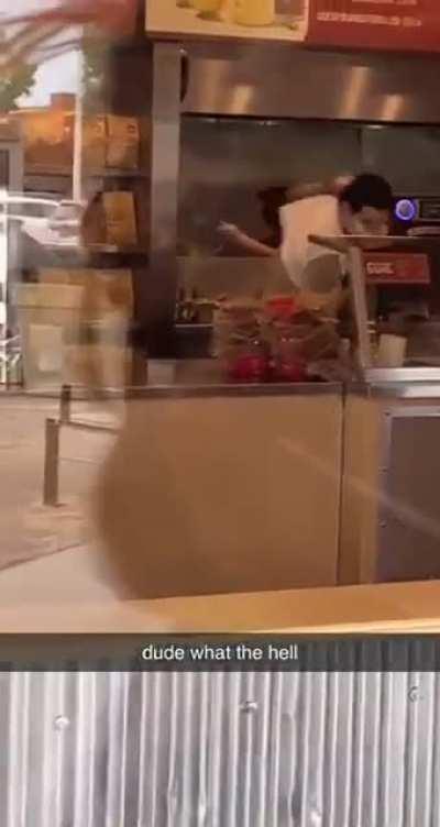 When they tell you guac is extra but fists are free. (Chipotle in Menifee, CA)