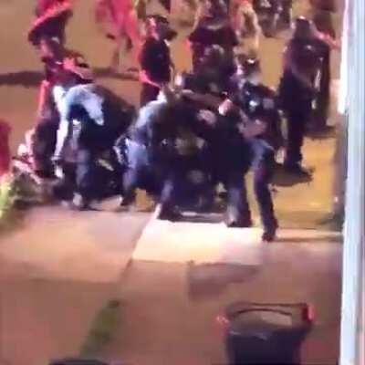 SUV rams through NYC police line