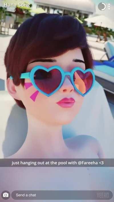 D.va and Pharah at the pool (Yeero)