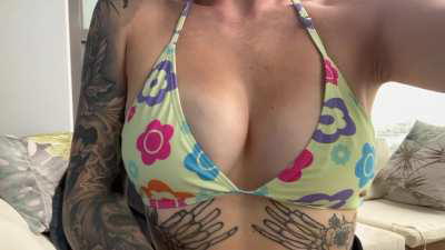 Loving my cute bikini 18f